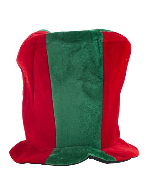 Hoge Hoed Rood/Groen Fluweel, Kleding | Dames, Carnavalskleding en Feestkleding, Nieuw, Ophalen of Verzenden