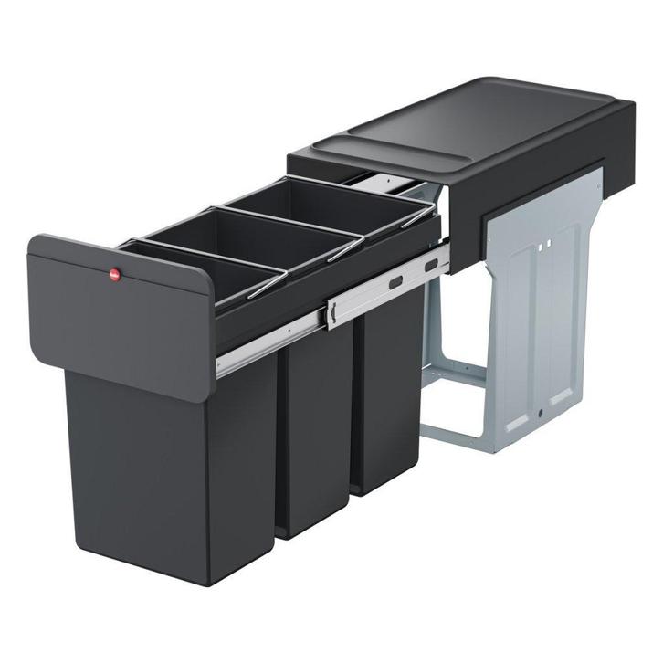 Hailo 0310-300 EcoLine Design Trio L Inbouwafvalemmer 3x1..., Huis en Inrichting, Overige Huis en Inrichting, Nieuw, Verzenden