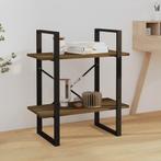 vidaXL Boekenkast 60x30x70 cm bewerkt hout bruin eikenkleur, Huis en Inrichting, Verzenden, Nieuw, 50 tot 100 cm, Minder dan 100 cm