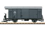 LGB 43814 RhB gedeckter Güterwagen, Metallrader, Nieuw, Analoog, Overige typen, LGB