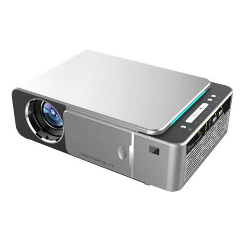 T6 LED Projector - Mini Beamer Home Media Speler Zilver, Audio, Tv en Foto, Diaprojectors, Nieuw, Verzenden