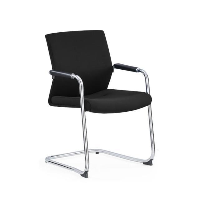 NIEUW Vergaderstoel Cas slede - zwarte stof, Huis en Inrichting, Stoelen, Ophalen of Verzenden