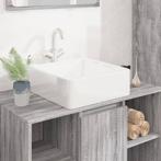 vidaXL Wasbak 37x37x13 cm vierkant keramiek wit, Verzenden, Nieuw