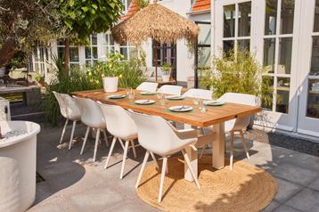 Hartman tuinset met Yasmani tuintafel White | KORTING