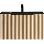 Xellanz Ribella Onderkast Met 1 Lade - 80x45.2cm - Naturel, Huis en Inrichting, Badkamer | Badkamermeubels, Ophalen of Verzenden