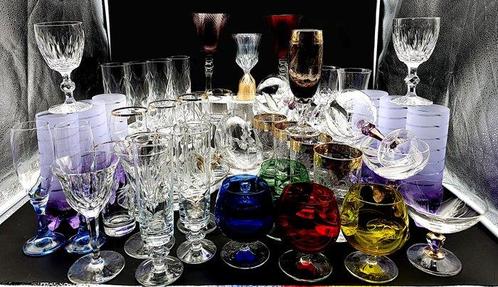 Diverse marche - Drinkset (55) - Kristal, Antiek en Kunst, Curiosa en Brocante