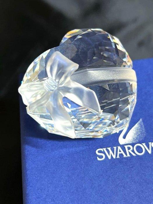 Swarovski - Beeldje - Crystal heart with bow - Kristal, Antiek en Kunst, Curiosa en Brocante