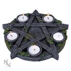 Theelichthouder - Wiccan Pentagram - 25,5cm, Ophalen of Verzenden, Nieuw