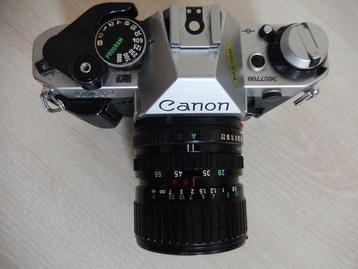 Canon AE-1 Program + FD zoom 28-55m | Analoge camera beschikbaar voor biedingen