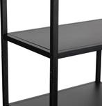 WOOOD Teun Vakkenkast - Metaal - Zwart - 188x85x35 cm, Verzenden, Nieuw