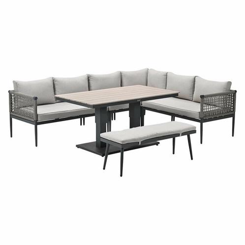 Garden Impressions Burela - Brugge lounge dining set 6-delig, Tuin en Terras, Tuinsets en Loungesets, Verzenden