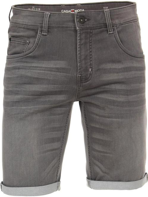 Casa Moda Korte Broek San Francisco Stretch Grijs 513648900, Kleding | Heren, Broeken en Pantalons, Grijs, Nieuw, Verzenden