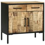 vidaXL Dressoir 70x35x70 cm Massief Ruw Mango Hout, Verzenden, Nieuw, Overige houtsoorten, 50 tot 100 cm