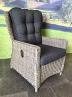 Marina lounge tuinstoel verstelbaar grijs, Ophalen of Verzenden, Nieuw, Wicker