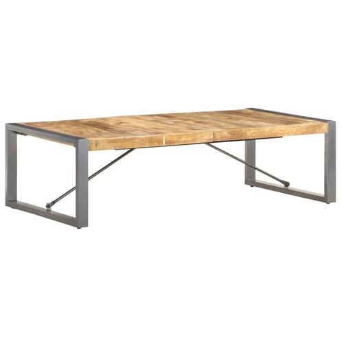 vidaXL Salontafel 140x70x40 cm ruw mangohout, Huis en Inrichting, Tafels | Salontafels, 100 tot 150 cm, Nieuw, Overige houtsoorten