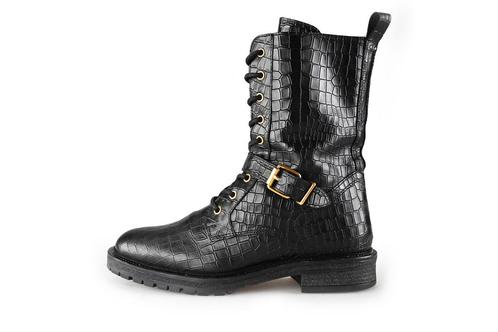 Omoda Veterboots in maat 38 Zwart | 10% extra korting, Kleding | Dames, Schoenen, Zwart, Zo goed als nieuw, Overige typen, Verzenden