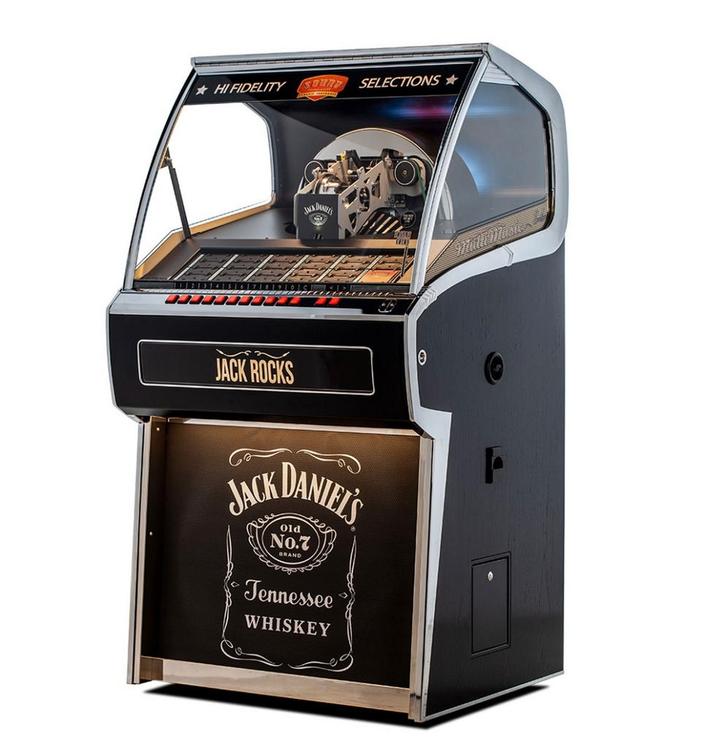 Jack Daniels Branded Rocket 45 Vinyl Jukebox, Verzamelen, Automaten | Jukeboxen, Ophalen