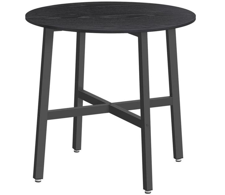Nieuwe Ronde Eettafel Zwart – Industrieel Design (80x75cm), Huis en Inrichting, Tafels | Eettafels, Nieuw, Rond, Verzenden