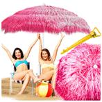 Stevige Strandparasol XL - Roze Hawaii Design - UV-besche..., Tuin en Terras, Parasols, Ophalen of Verzenden, Nieuw