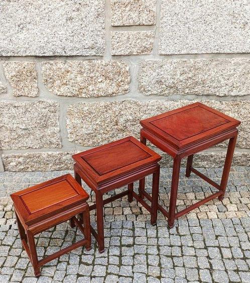 Set bijzettafels - Hout - Azië, Antiek en Kunst, Antiek | Overige Antiek