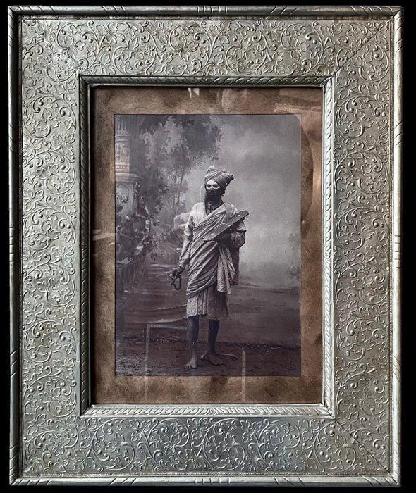 Lijst (2) - Set handgemaakte lijsten van teak hout en, Antiek en Kunst, Kunst | Niet-Westerse kunst