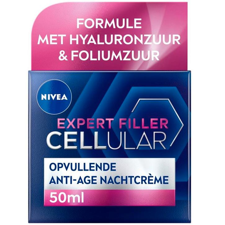 NIVEA Cellular Expert Filler Anti-Age Nachtcrème, Sieraden, Tassen en Uiterlijk, Uiterlijk | Gezichtsverzorging, Nieuw, Verzenden
