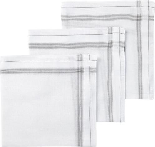 HEMA Zakdoeken grijs 40x40 - 3 stuks, Sieraden, Tassen en Uiterlijk, Uiterlijk | Lichaamsverzorging, Nieuw, Verzenden