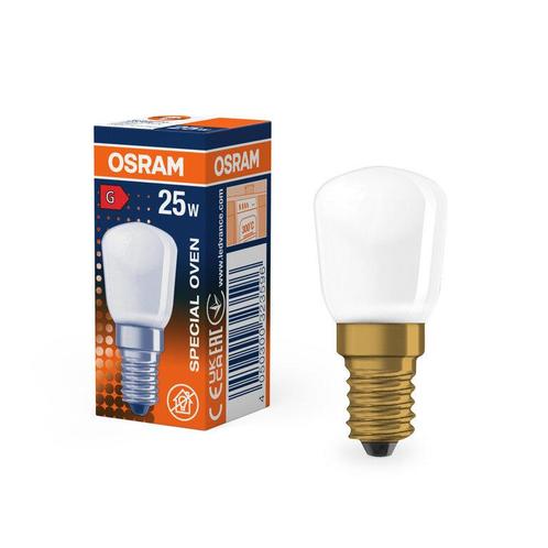 Osram Gloeilamp ovenlamp E14 230V 25W Mat 300ºC hittebest.., Huis en Inrichting, Lampen | Plafondlampen, Nieuw, Ophalen of Verzenden