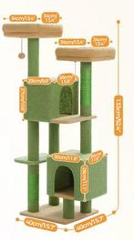 Cactus Krabpaal 133 cm – Kattenboom met Condos en Sisal, Dieren en Toebehoren, Katten-accessoires, Verzenden, Nieuw