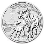 Australië. 2021 1 Kilo $30 AUD Australian Silve Lunar Year