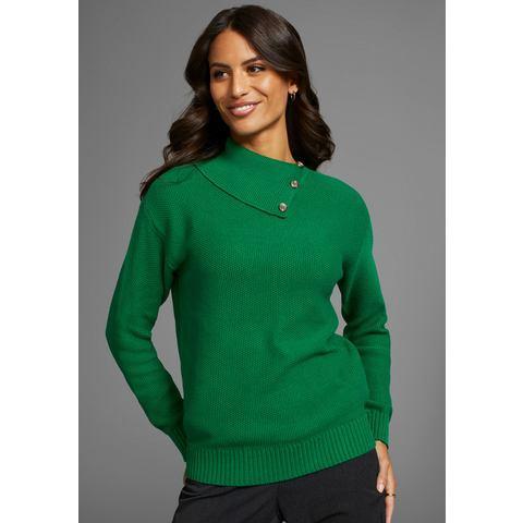 DELMAO Gebreide trui met knopen, Kleding | Dames, Truien en Vesten, Nieuw, Verzenden