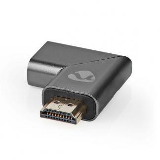 Haakse HDMI adapter | Nedis (4K@60Hz, Links, Verguld), Audio, Tv en Foto, Audiokabels en Televisiekabels, Nieuw, Verzenden