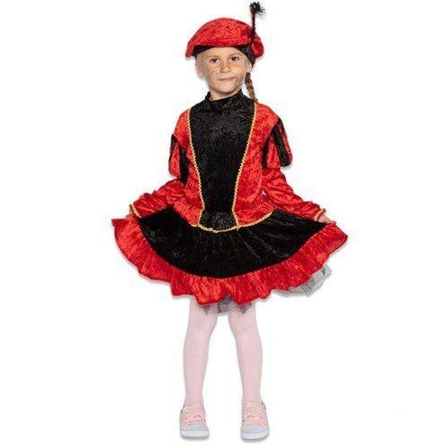 Pietenpak Kind Jurk Met Petticoat Rood, Hobby en Vrije tijd, Feestartikelen, Nieuw, Verzenden