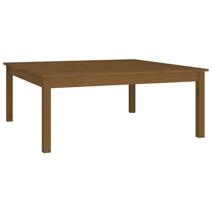 Salontafel Massief Grenen 100x100 - Tweedekansje - Interi..., Huis en Inrichting, Tafels | Salontafels, 50 tot 100 cm, Vierkant