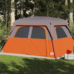 vidaXL Gezinstent 6-persoons waterdicht oranje, Caravans en Kamperen, Tenten, Verzenden, Nieuw, Tot en met 2