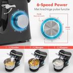 2dekans | KitchenBrothers Keukenmachine - Keukenmixer - 6L, Ophalen of Verzenden, Gebruikt