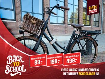 BACK2SCHOOL - Waanzinnige aanbiedingen bij FIETSHOKJE! beschikbaar voor biedingen