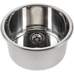Inbouw Wasbak Rond 295x180mm Rvs, Watersport en Boten, Ophalen of Verzenden, Nieuw