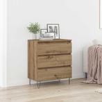 vidaXL Dressoir met lades 60x35x70 cm bewerkt hout, Huis en Inrichting, Verzenden, Nieuw, Overige houtsoorten, Minder dan 50 cm