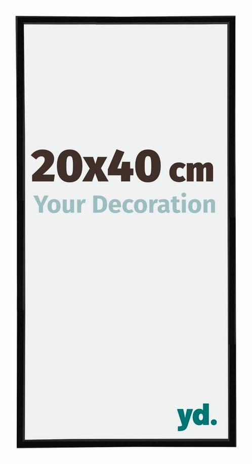 Fotolijst 20x40 cm - Zwart Hoogglans - Kunststof - Annecy, Huis en Inrichting, Woonaccessoires | Lijsten, Nieuw, Verzenden