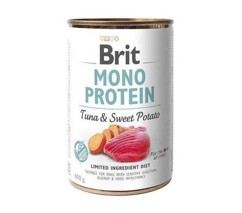 Brit Blik Mono Protein Tuna & Sweet Potato 400 gr., Dieren en Toebehoren, Dierenvoeding, Ophalen of Verzenden