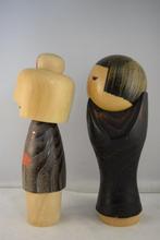 Vintage Usaburo Kokeshi-poppen - Hout - Usaburo Okamoto -