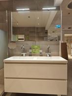 Showmodel badmeubel 120cm glans wit greeploos - 0037, Ophalen, Nieuw, 100 tot 150 cm, Wastafelkast