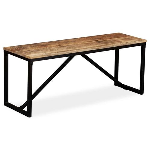 vidaXL Bankje 110x35x45 cm massief mangohout, Huis en Inrichting, Banken | Voetenbanken en Poefen, Nieuw, Verzenden
