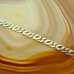 Tricolor gouden heren ketting | 42 cm (schakel ketting), Goud, Gebruikt, Ophalen of Verzenden, Overige kleuren