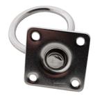 Rvs Oogplaten 40mm met draaibare wartel en ring Aanlegring, Doe-het-zelf en Verbouw, IJzerwaren en Bevestigingsmiddelen, Verzenden