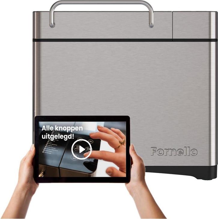 Fornello Essenza Broodbakmachine - PFAS vrij - Keramisch -, Witgoed en Apparatuur, Broodbakmachines, Nieuw, Ophalen of Verzenden