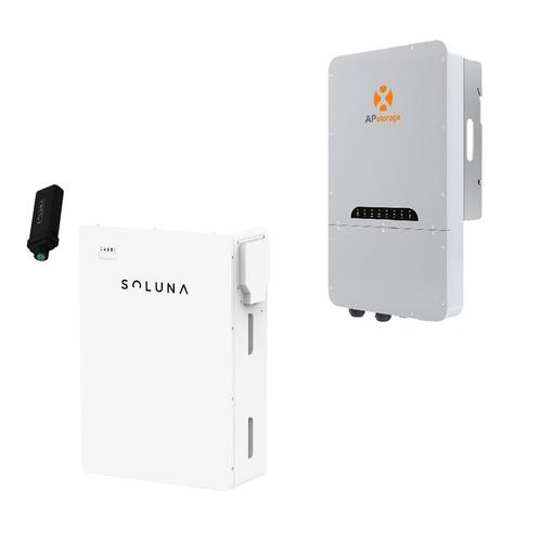 APsystems 5 kW omvormer + Soluna 9,6 kWh thuisbatterij, Doe-het-zelf en Verbouw, Zonnepanelen en Toebehoren, Ophalen of Verzenden