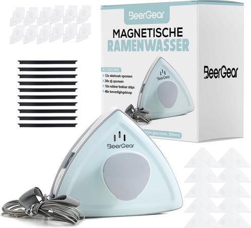 BeerGear® Magnetische Ramenwasser met accessoires - Geschikt, Huis en Inrichting, Schoonmaakartikelen, Ophalen of Verzenden