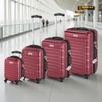Kofferset Mila 4-delig met bagageweger en bagagelabels - wij, Verzenden, Nieuw